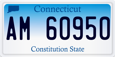 CT license plate AM60950