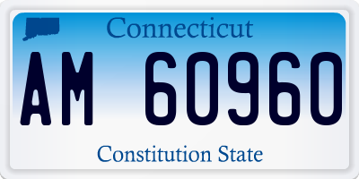 CT license plate AM60960
