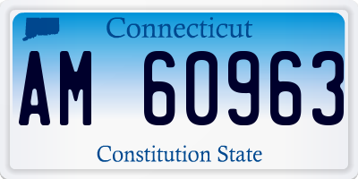 CT license plate AM60963