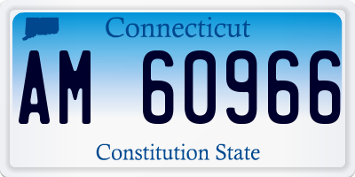 CT license plate AM60966