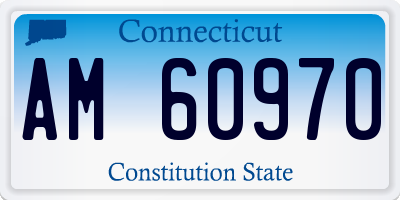 CT license plate AM60970