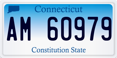 CT license plate AM60979