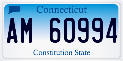 CT license plate AM60994