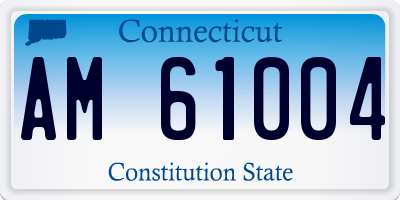 CT license plate AM61004