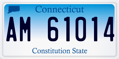 CT license plate AM61014
