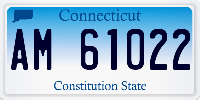 CT license plate AM61022