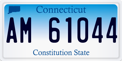 CT license plate AM61044