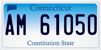 CT license plate AM61050