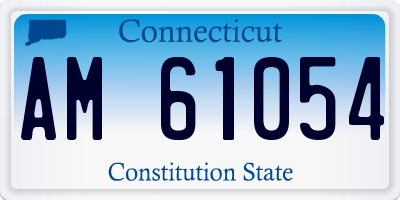 CT license plate AM61054