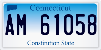CT license plate AM61058