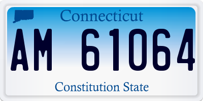 CT license plate AM61064