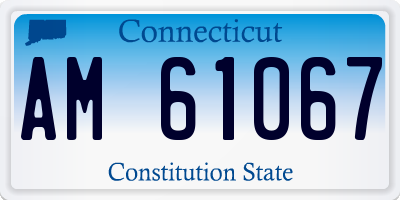 CT license plate AM61067