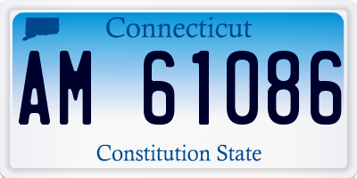 CT license plate AM61086