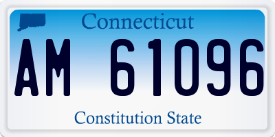 CT license plate AM61096