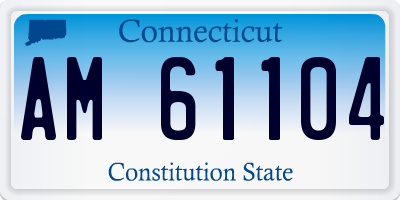 CT license plate AM61104