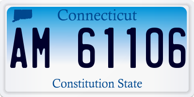 CT license plate AM61106