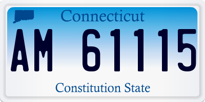 CT license plate AM61115