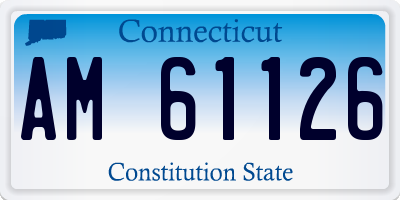 CT license plate AM61126