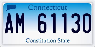 CT license plate AM61130