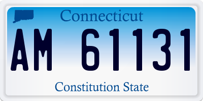 CT license plate AM61131