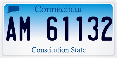 CT license plate AM61132