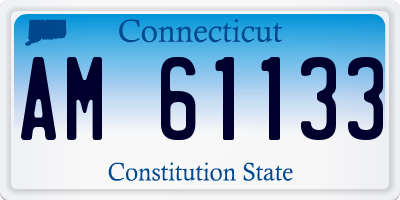 CT license plate AM61133