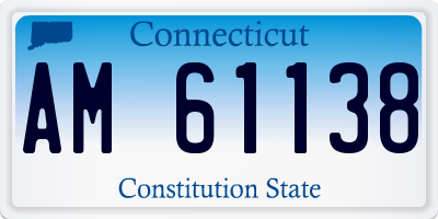 CT license plate AM61138