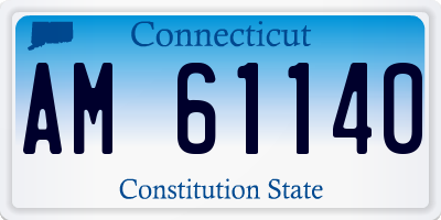 CT license plate AM61140