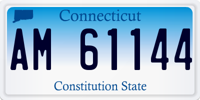 CT license plate AM61144