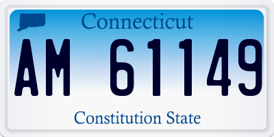 CT license plate AM61149