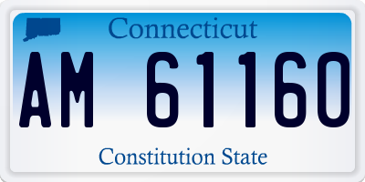 CT license plate AM61160
