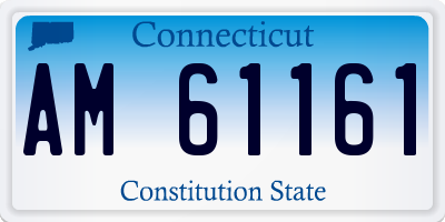 CT license plate AM61161