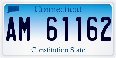 CT license plate AM61162