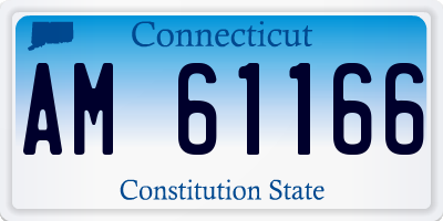 CT license plate AM61166