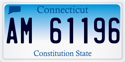 CT license plate AM61196