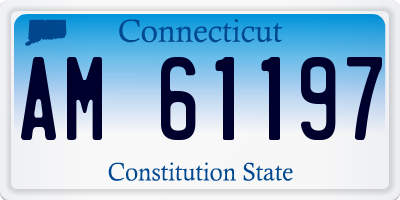 CT license plate AM61197