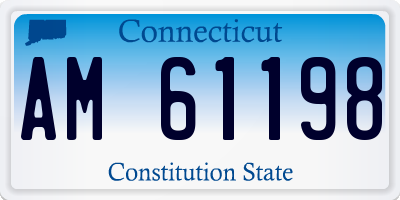 CT license plate AM61198