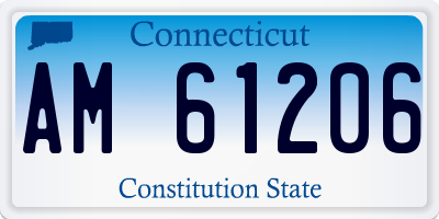 CT license plate AM61206