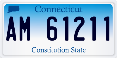 CT license plate AM61211