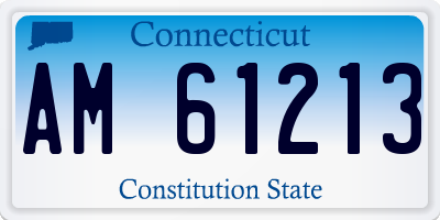 CT license plate AM61213