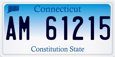 CT license plate AM61215