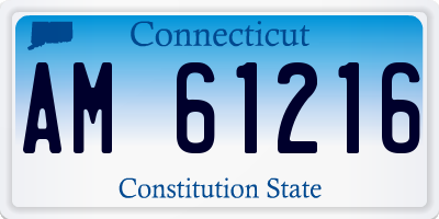 CT license plate AM61216