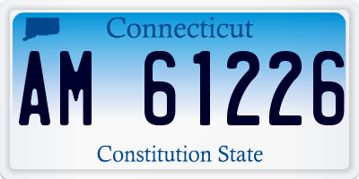 CT license plate AM61226