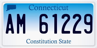 CT license plate AM61229