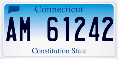 CT license plate AM61242