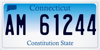 CT license plate AM61244