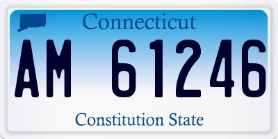 CT license plate AM61246