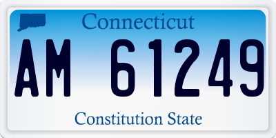 CT license plate AM61249