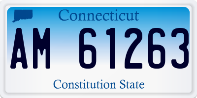 CT license plate AM61263
