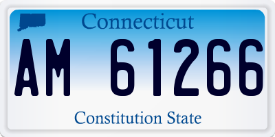 CT license plate AM61266